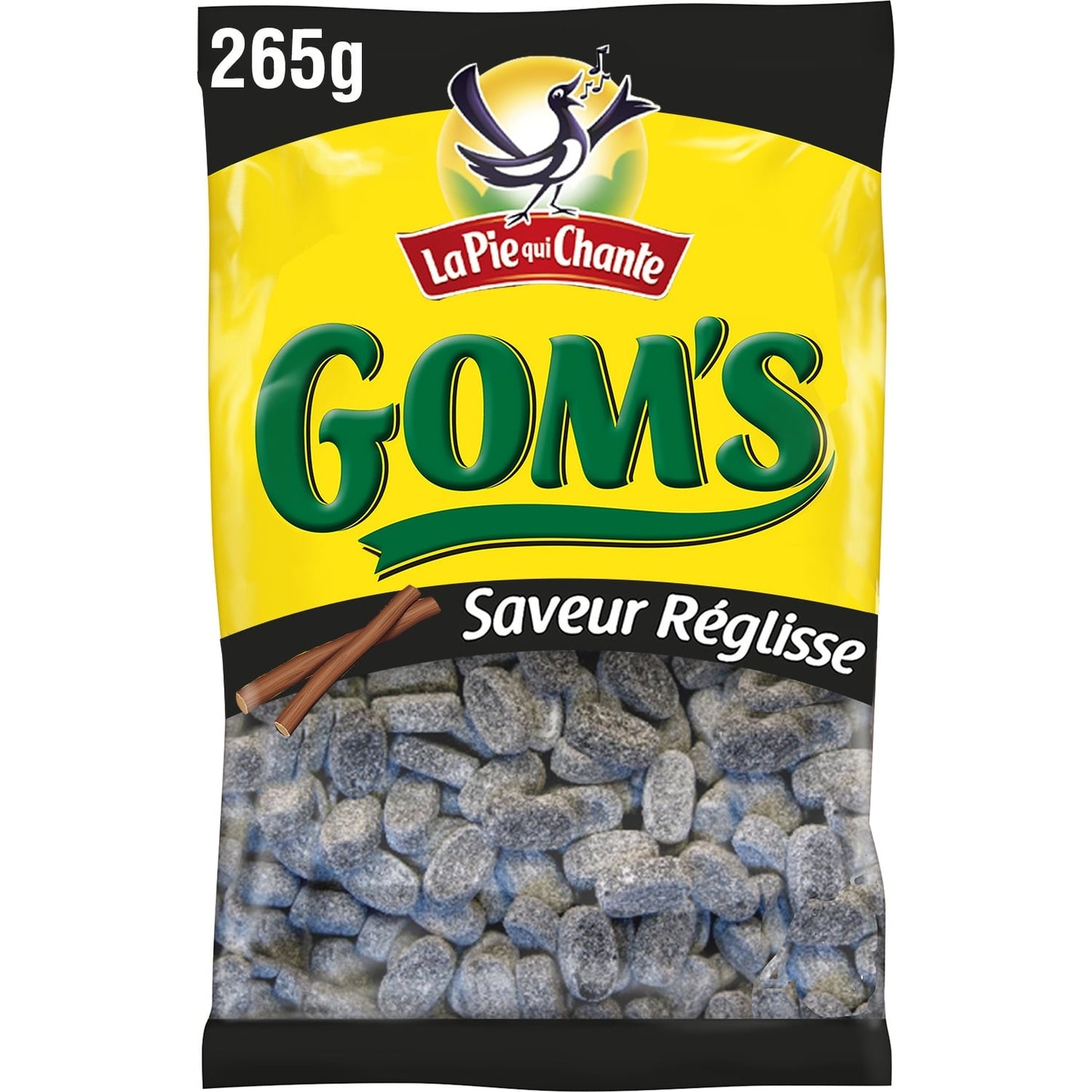 Bonbons Gom's Réglisse LA PIE QUI CHANTE