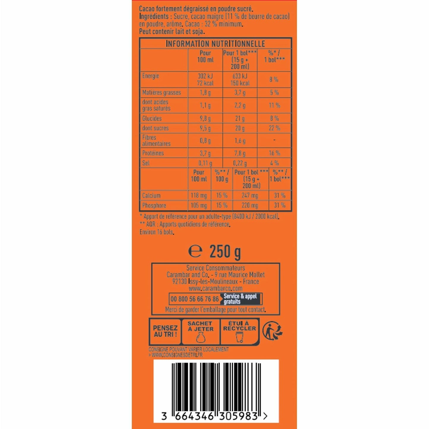 Chocolat en Poudre Grand Arôme POULAIN