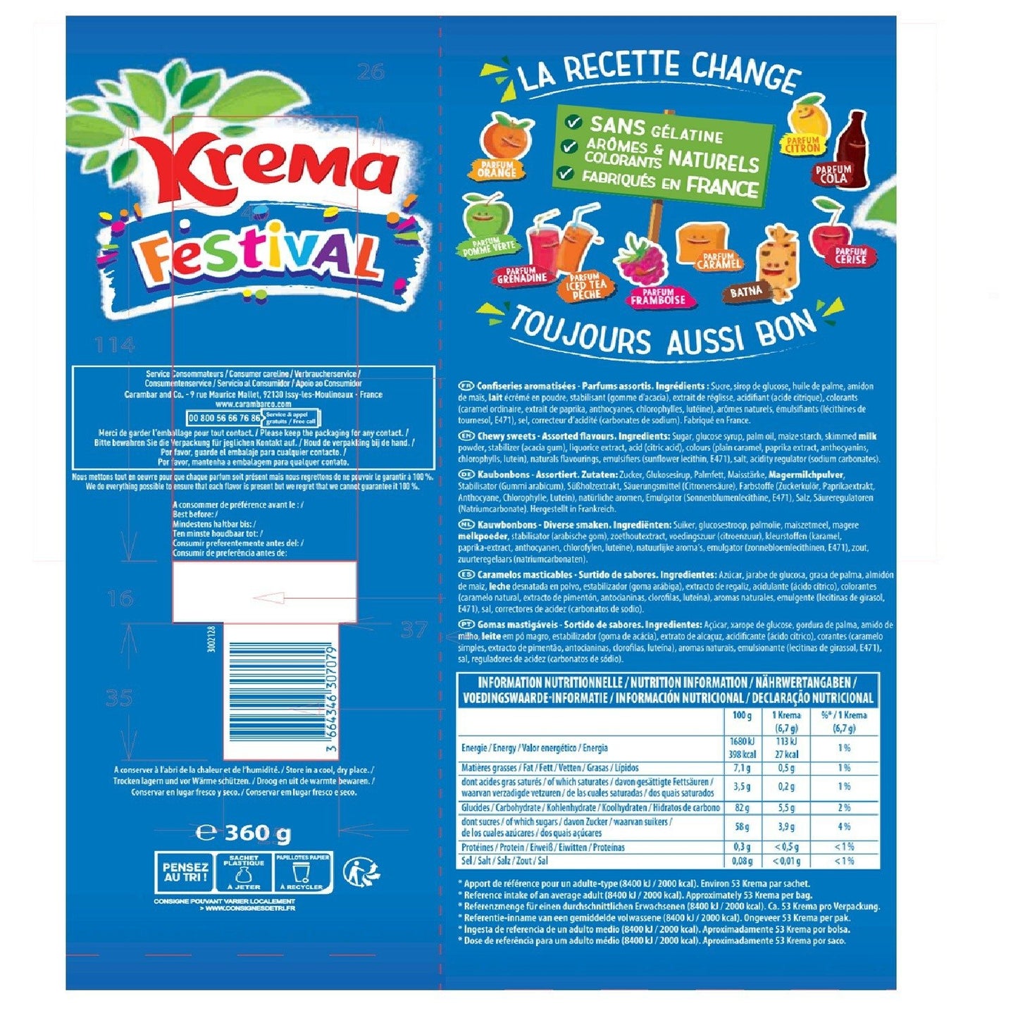 KREMA Assorted Flavors Festival Candies