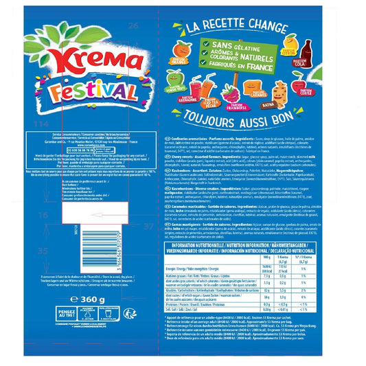 Bonbons Festival Parfums Assortis KREMA
