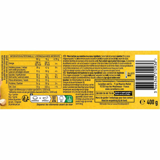 POULAIN Chocolate Hazelnut Spread without Palm Oil