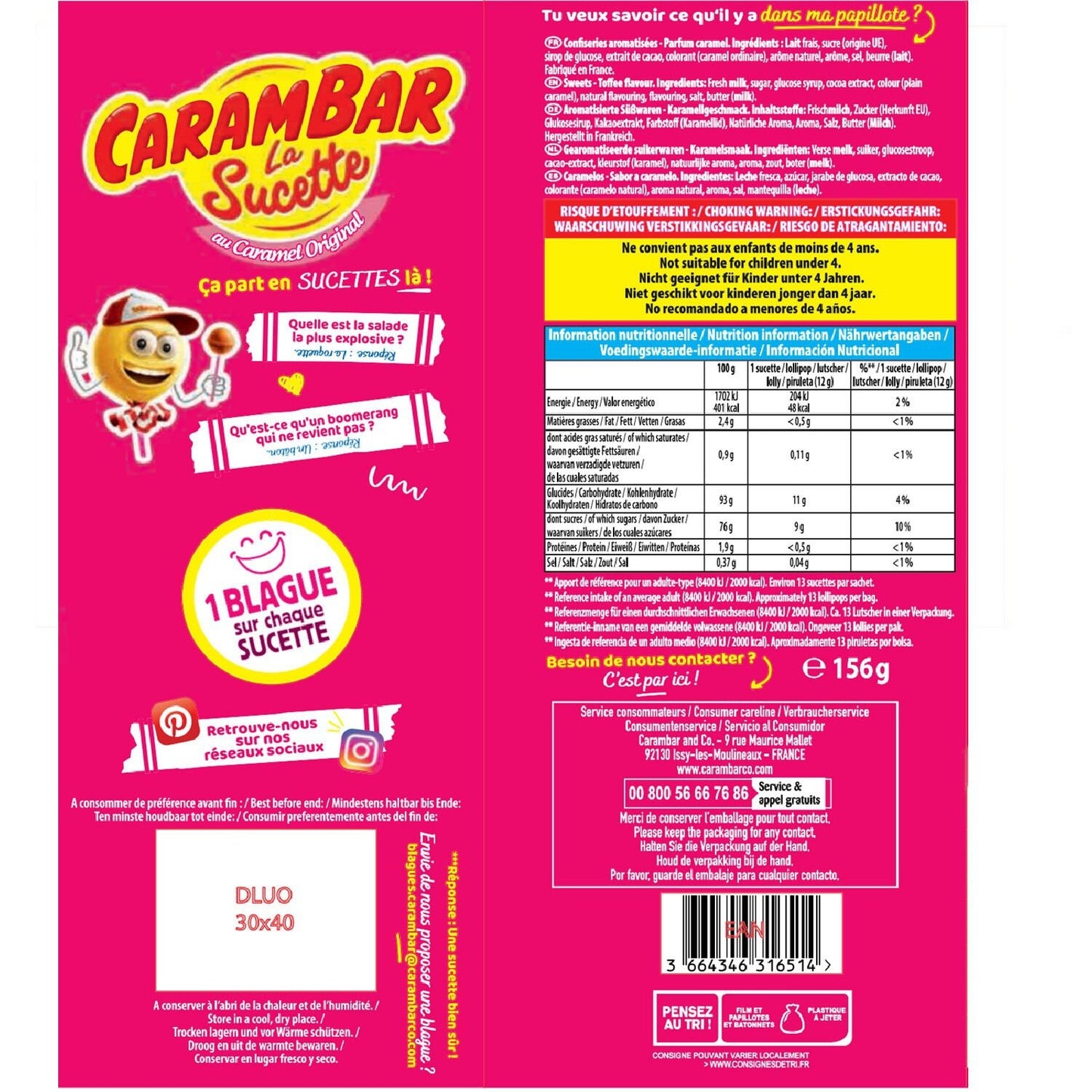 CARAMBAR Karamell-Lollis