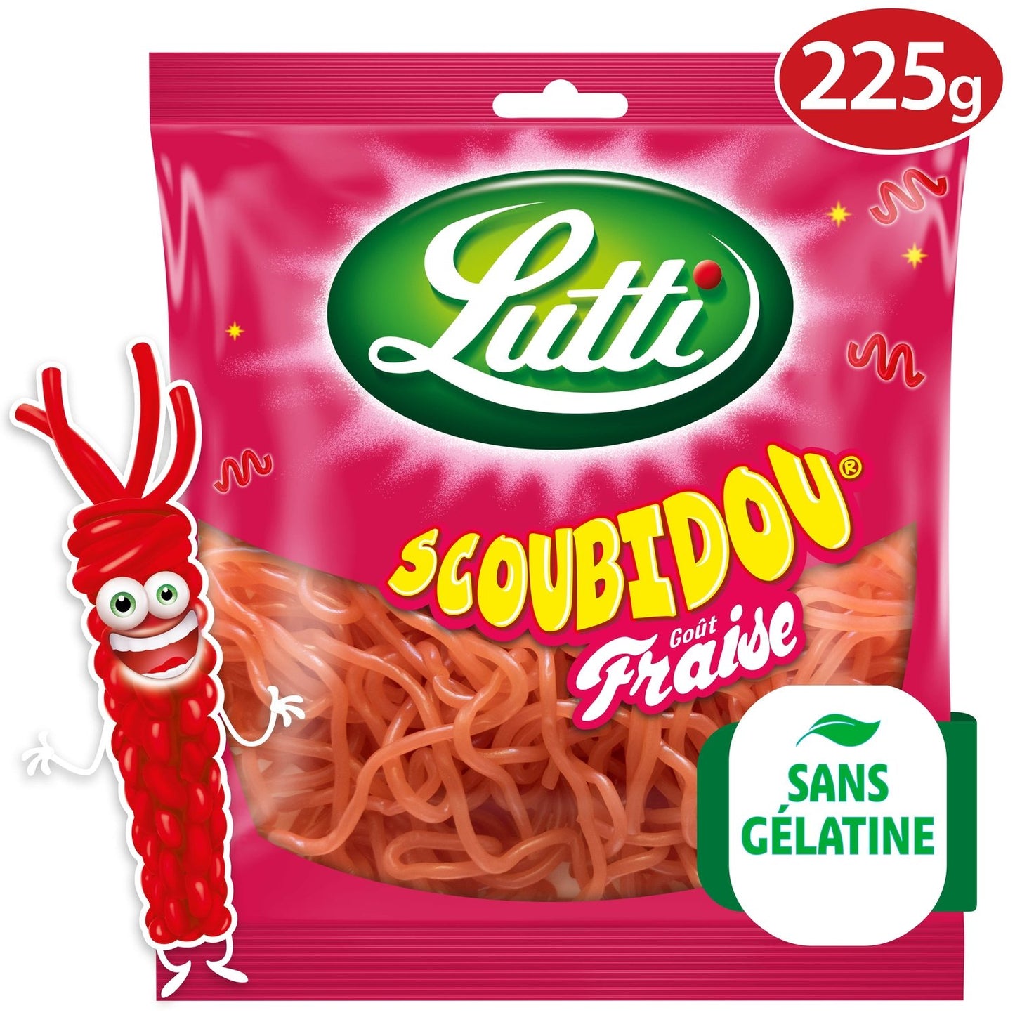 LUTTI Strawberry Scoubidou Candies