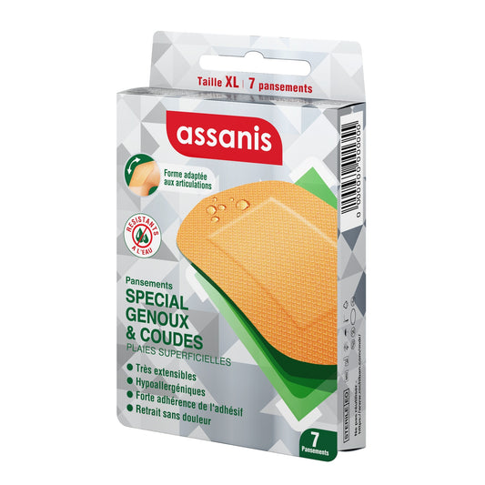 ASSANIS Waterproof Knee and Elbow Dressings for Superficial Wounds