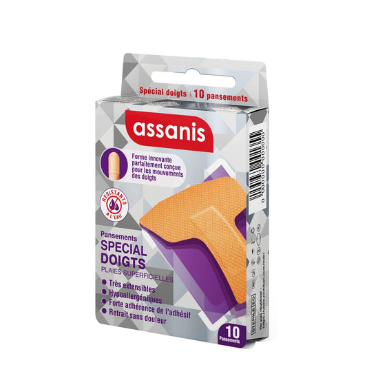 ASSANIS Water Resistant Special Finger Dressings for Superficial Wounds