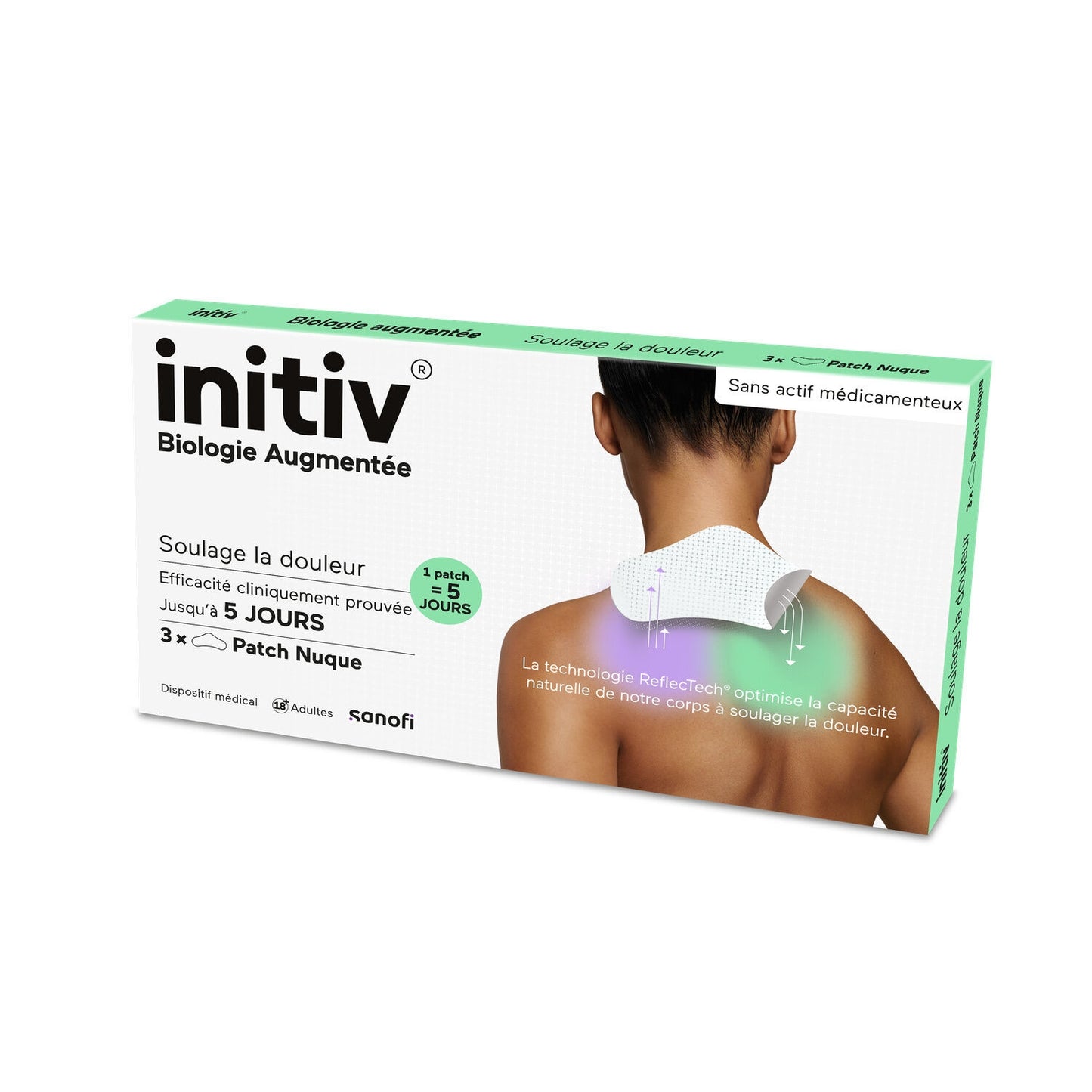 Heating Patches for Neck Pain and Muscle Contractures 8h Heat Diffusion INITIV