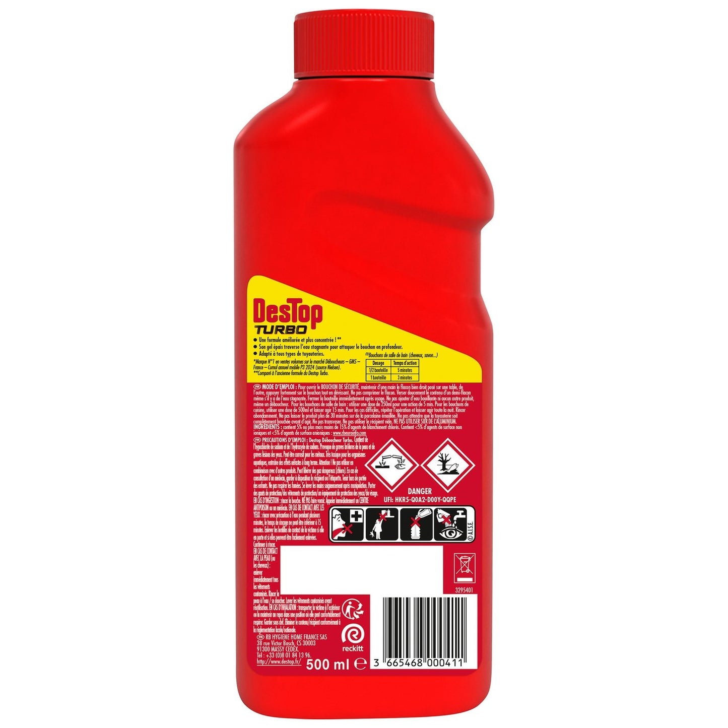 Déboucheur Surpuissant Gel Turbo DESTOP