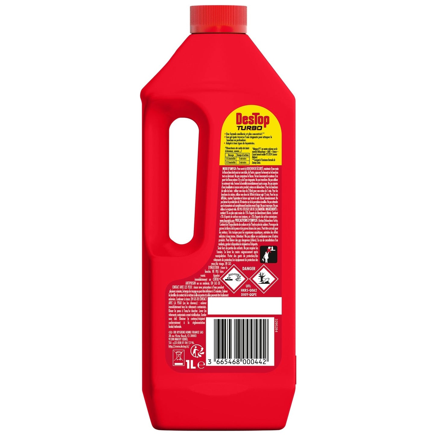 Déboucheur Turbo Gel Ultra Rapide DESTOP