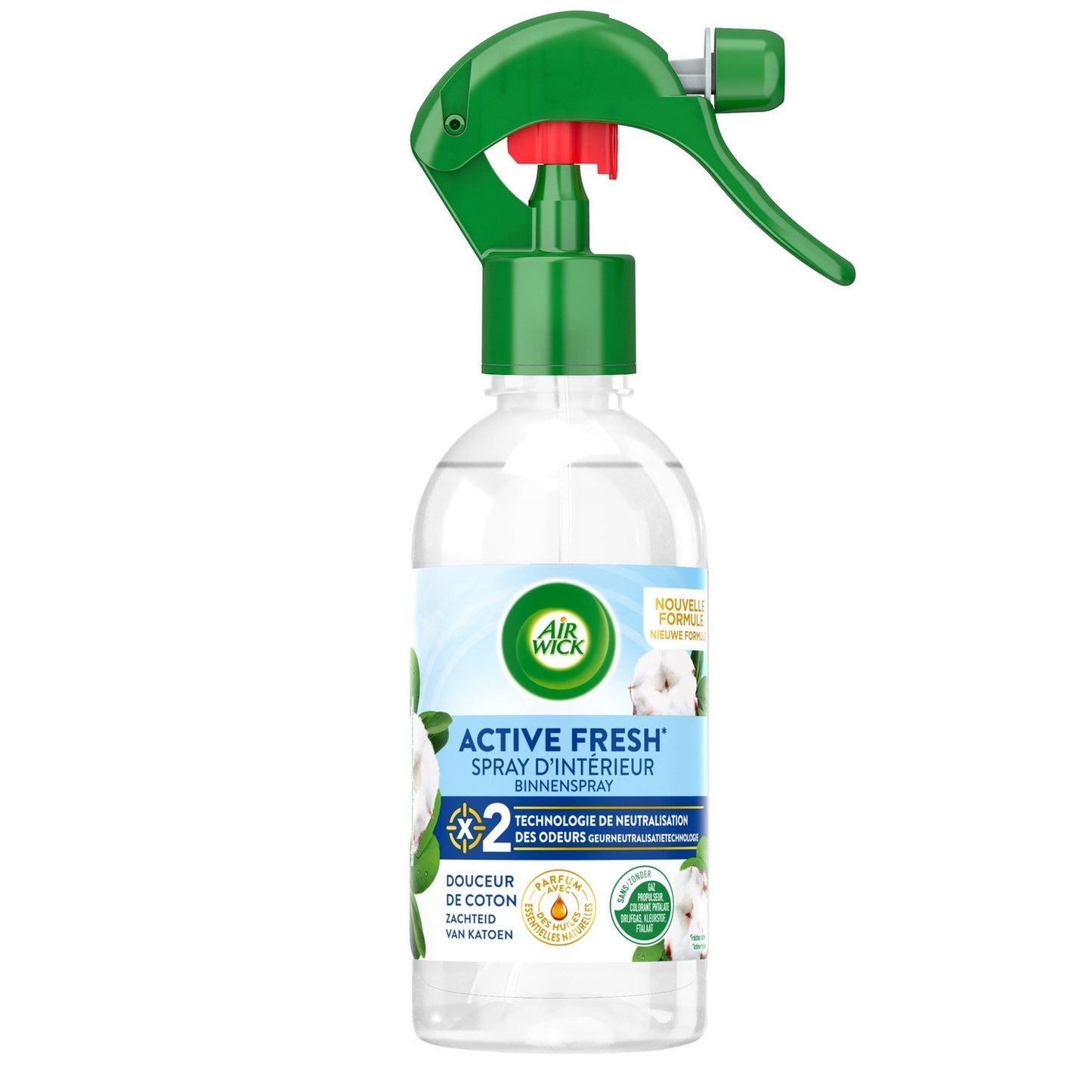 Désodorisant Spray Neutralisateur d'Odeurs Douceur Coton AIR WICK le flacon de 237mL