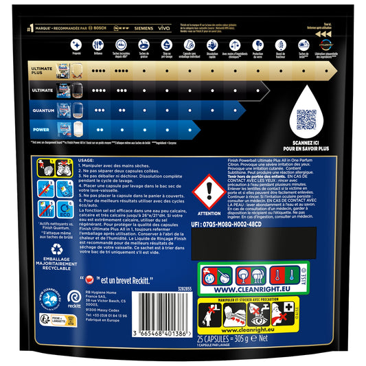 Ultimate Plus Lemon FINISH Spülmaschinen-Kapseln