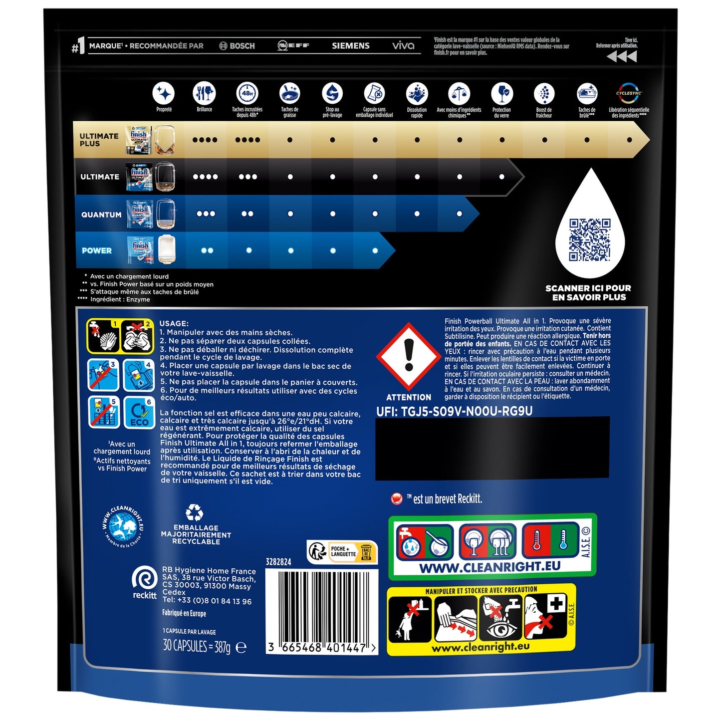 Ultimate Finish All In 1 Lemon Dishwasher Tablet