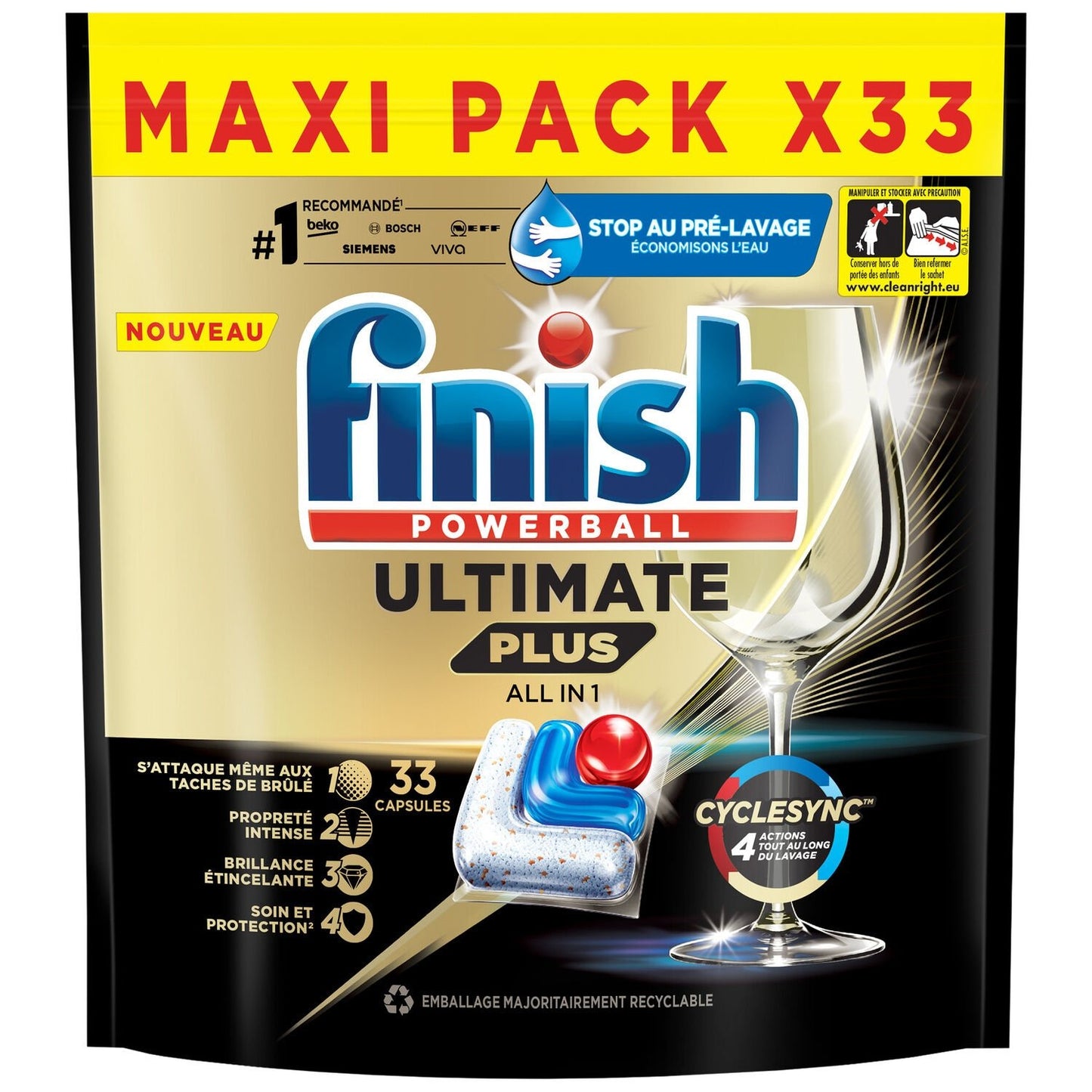 Ultimate Plus All In 1 FINISH Dishwasher Tablets