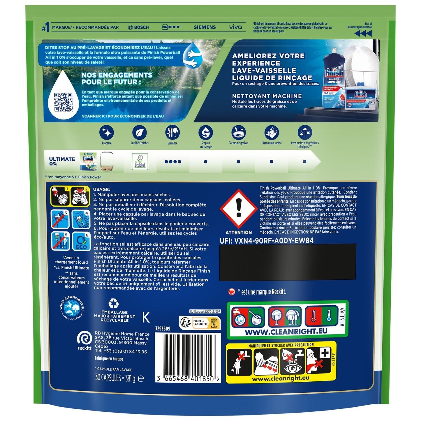 Ultimate 0% FINISH Spülmaschinenkapseln