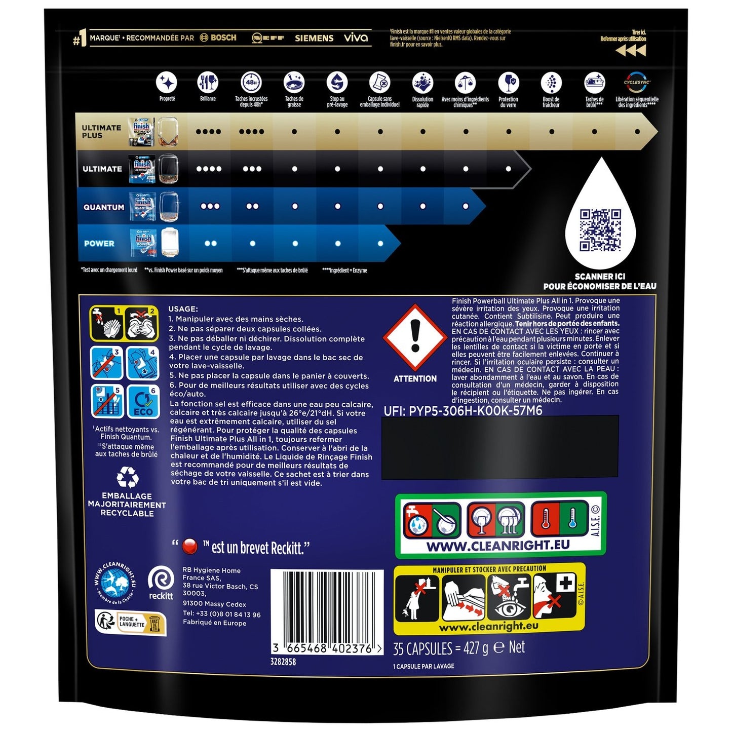 Capsules Lave-Vaisselle Ultimate + FINISH