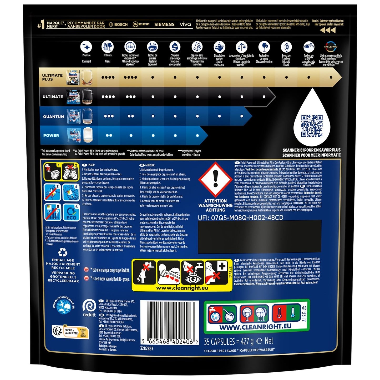 Ultimate Plus Lemon FINISH Spülmaschinen-Kapseln