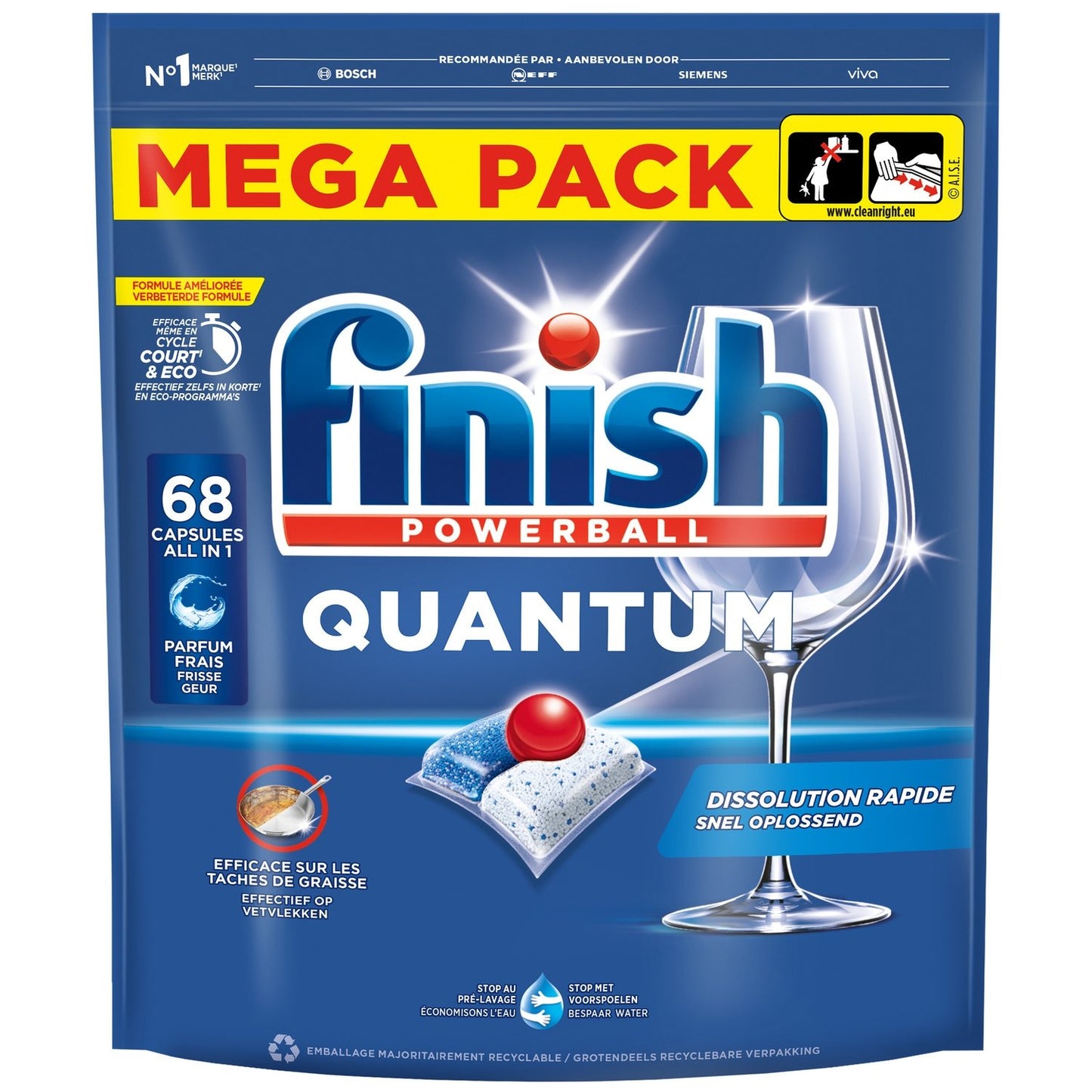 Quantum Powerball All In One FINISH Spülmaschinenkapseln