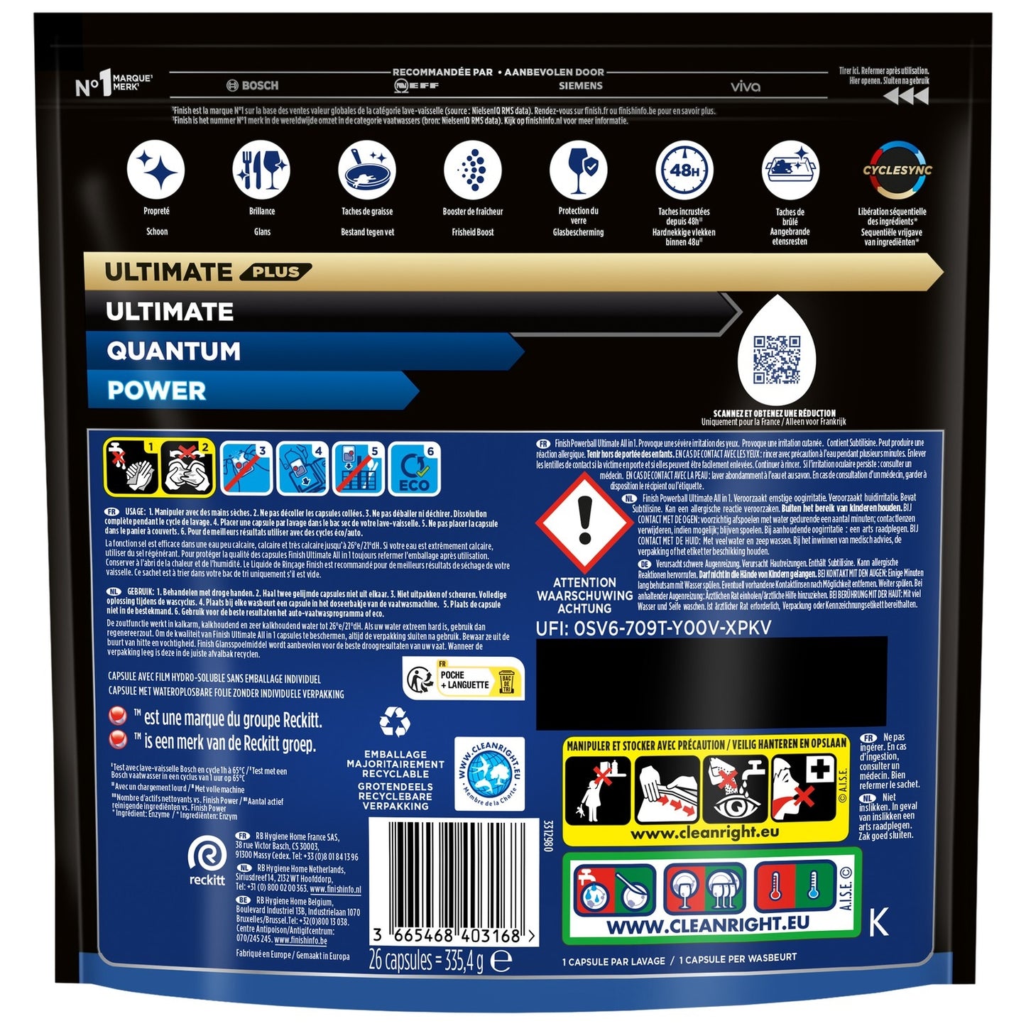 Ultimate All In 1 FINISH Spülmaschinenkapseln