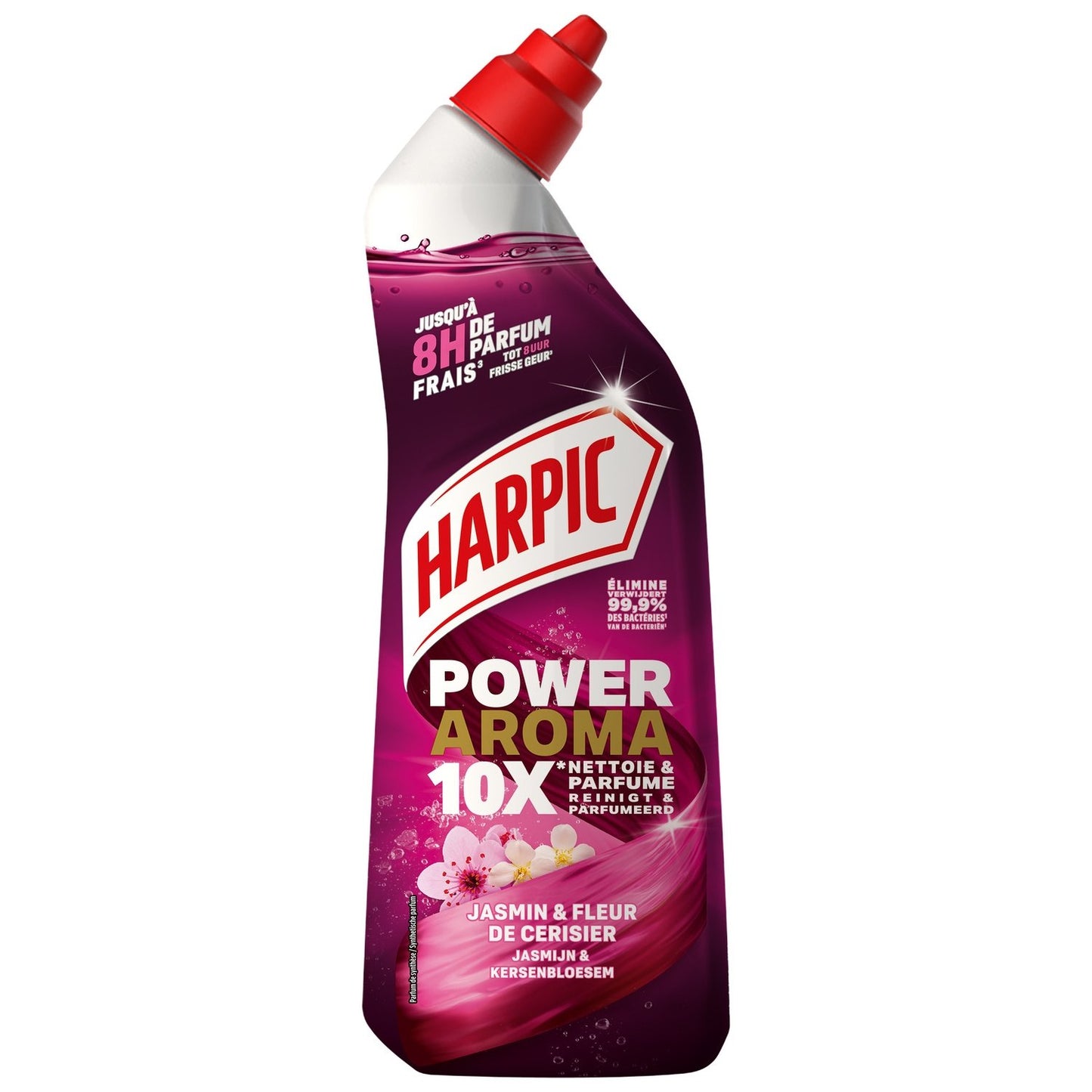 Gel Wc Power Aroma Jasmin Fleur de Cerisier HARPIC le flacon de 750mL