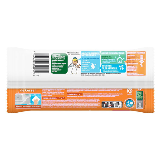 Lingette Désinfectantes Soleil de Corse ST MARC
