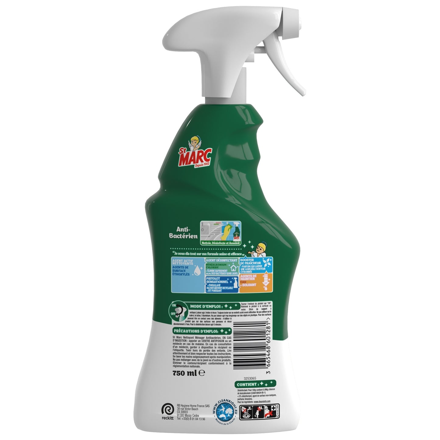 ST MARC Fragrance-Free Antibacterial Multi-Surface Household Cleaner