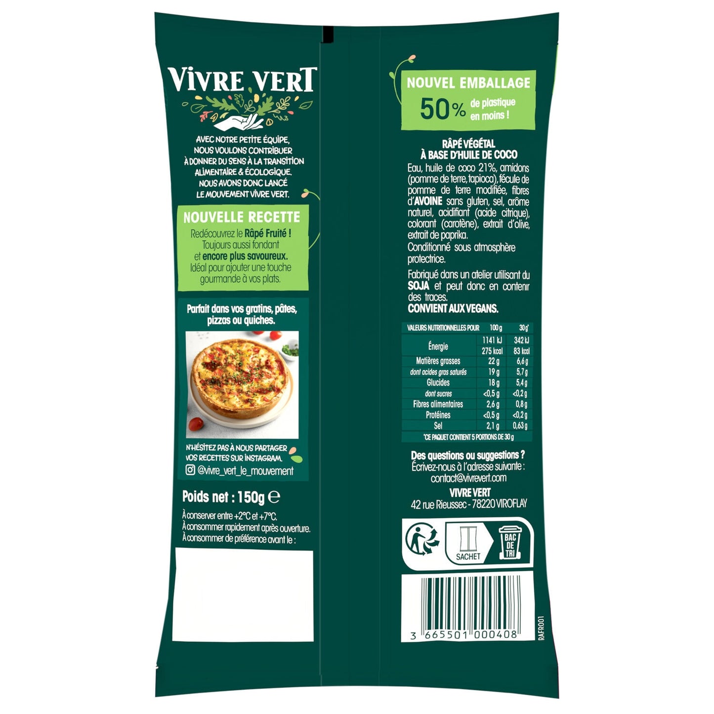 Fine & Soft Grated Vegetable Grate LIVING GREEN