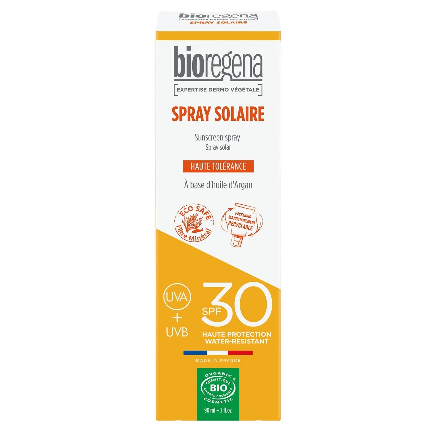 BIOREGENA Hypoallergenic Argan Oil Sun Spray Spf30 Organic
