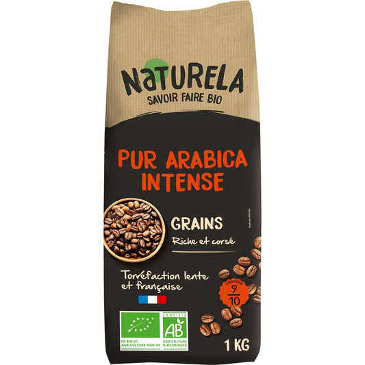 Café Grains Bio Intense Pur Arabica NATURELA