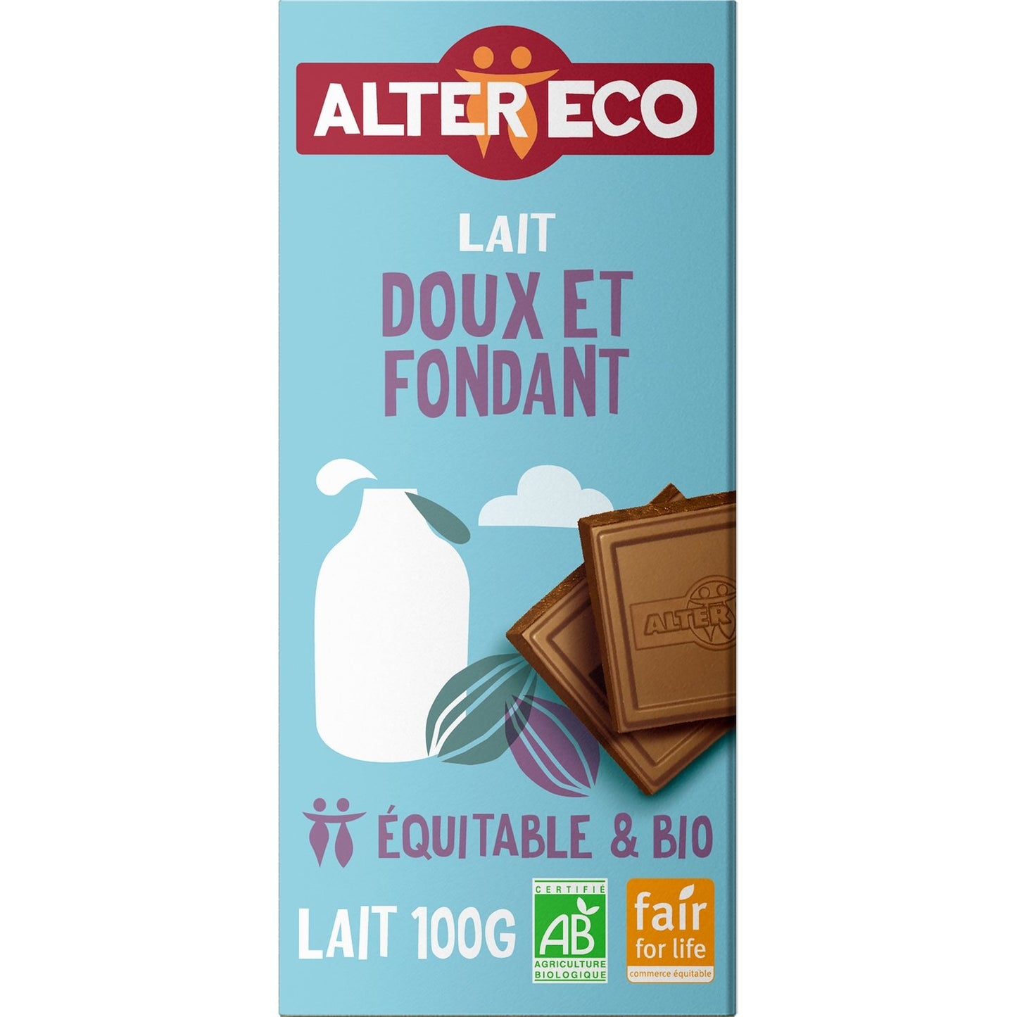 ALTER ECO Bio-Weichmilchschokolade zum Schmelzen