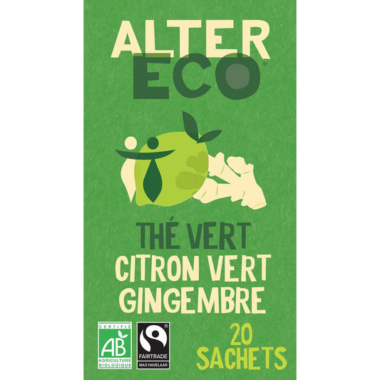 ALTER ECO Organic Lemon Ginger Green Tea
