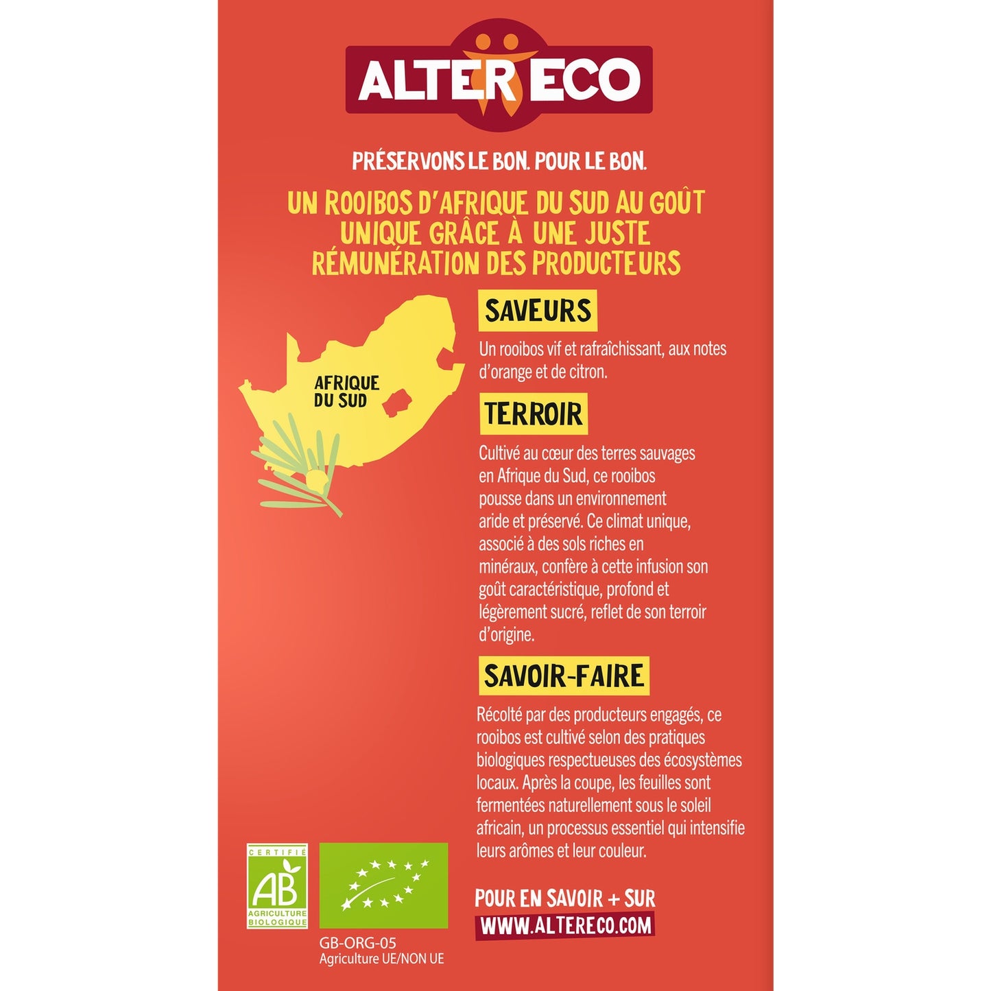 Organic Rooibos Nature Infusion ALTER ECO