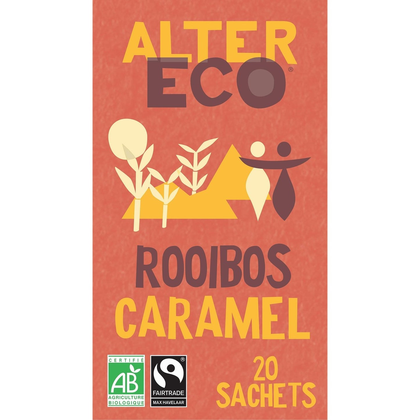 Infusion Bio Rooibos Caramel ALTER ECO La boite de 20 sachets - 40g