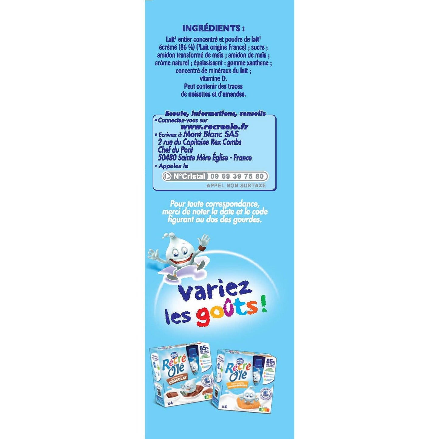 MONT BLANC Vanilla Dessert Creams