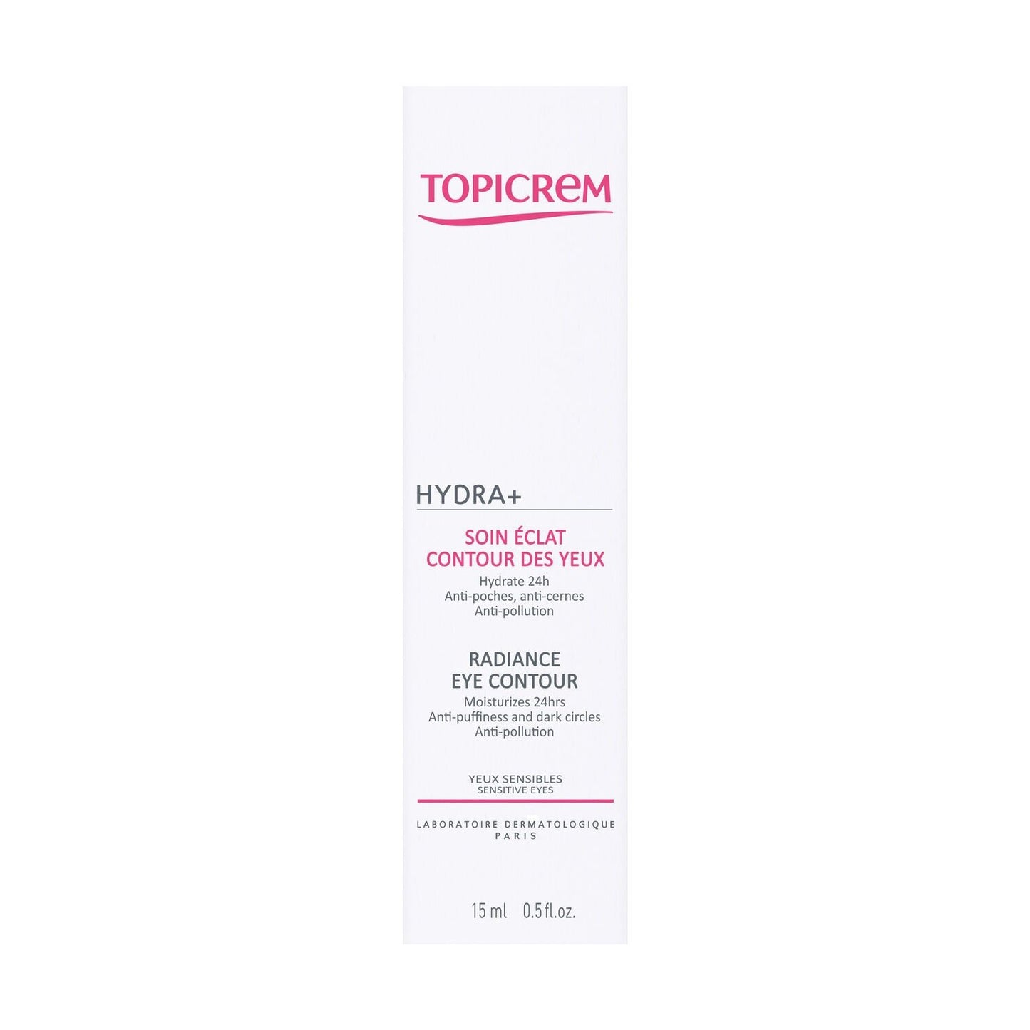 Contour des Yeux Hydratant Anti-Poches Anti-Cernes Anti-Pollution Yeux Sensibles TOPICREM le tube de 15mL