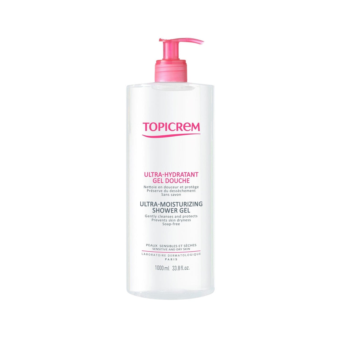 Gel douche Peaux Sensibles et Sèches Ultra Hydratant TOPICREM