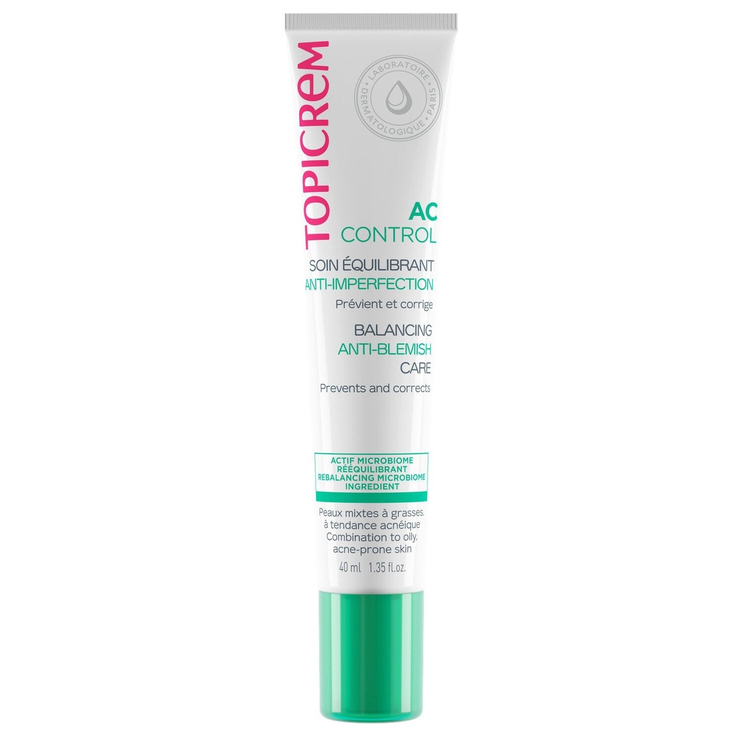 Soin Visage Anti Imperfection Equilibrant TOPICREM le tube de 40mL