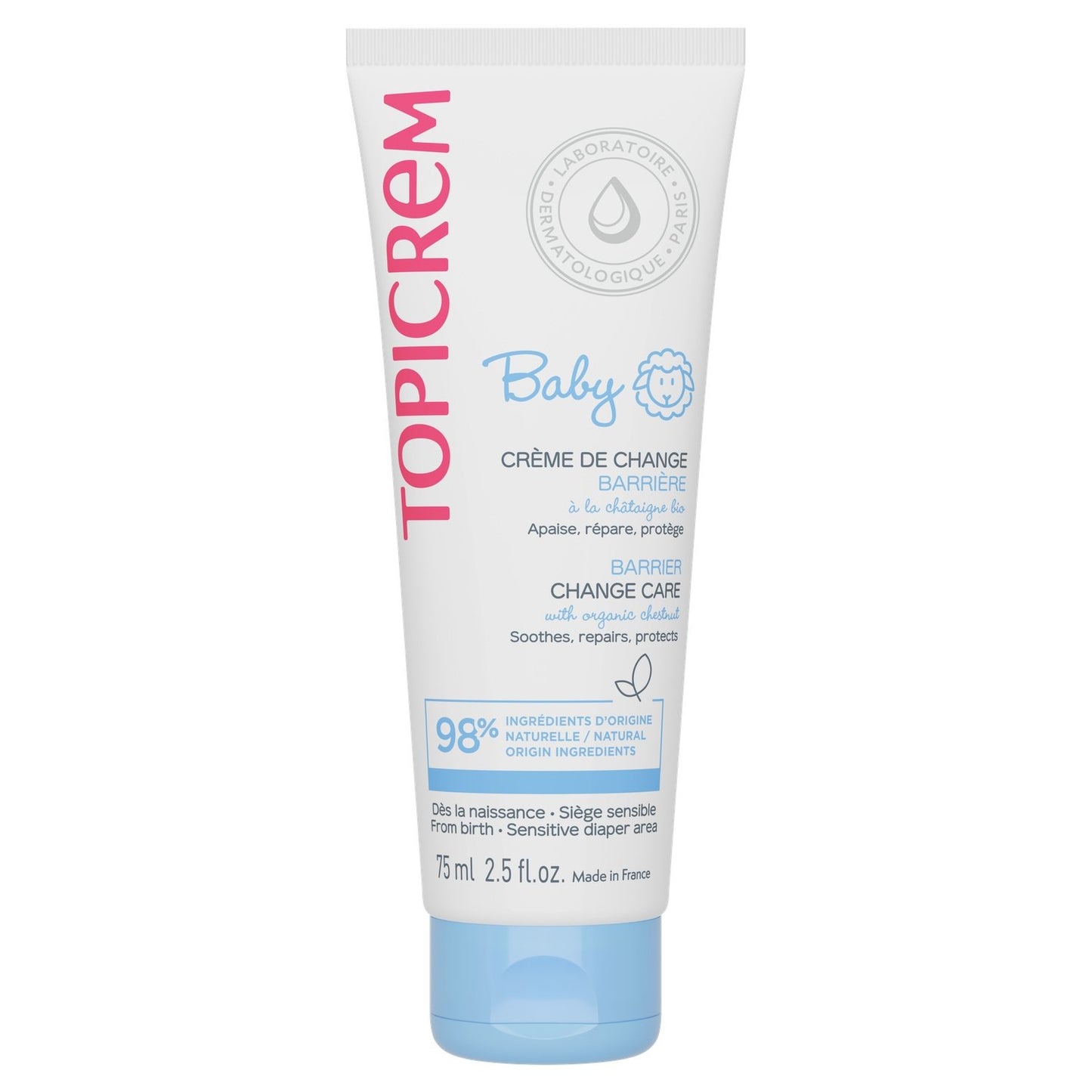Crème Change Bébé Protectrice TOPICREM le flacon de 75mL
