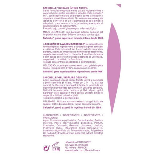 SAFORELLE Intimate Care for Sensitive or Irritated Skin