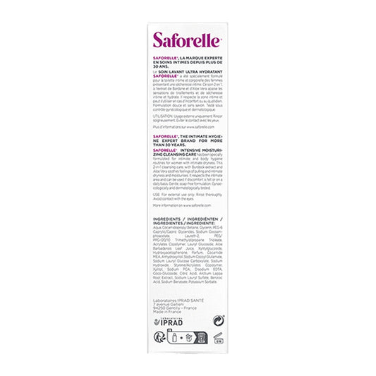 SAFORELLE Ultra Moisturizing Intimate Cleansing Care with Aloe Vera and Burdock