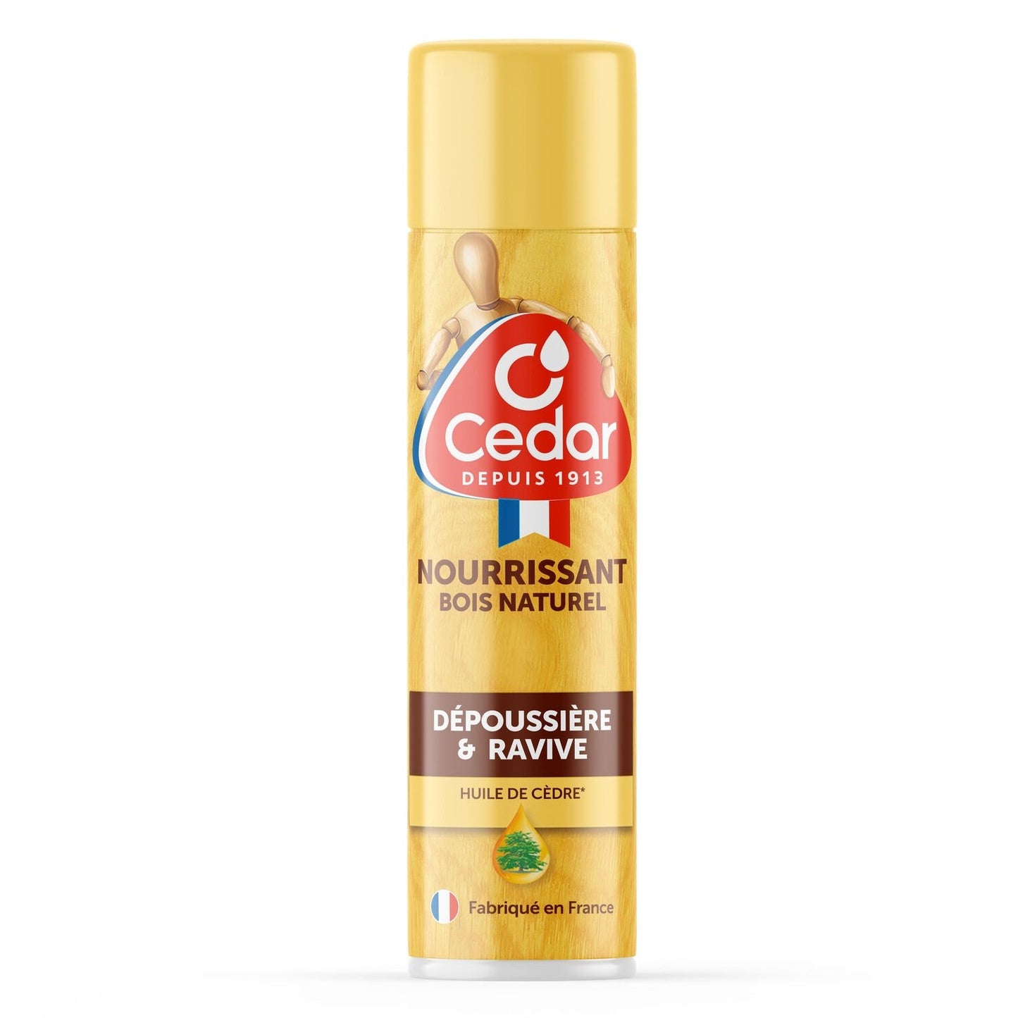 Nettoyant Bois Naturel Dépoussiérant et Nourrissant Huile de Cèdre O'CEDAR la bombe de 300 ml