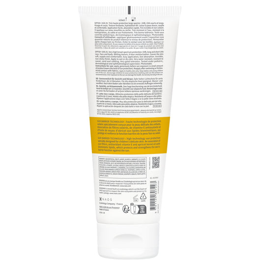 Lait solaire Enfant Visage et Corps Très Haute Protection Spf50+ Multi-résistant Photoderm Pediatrics BIODERMA