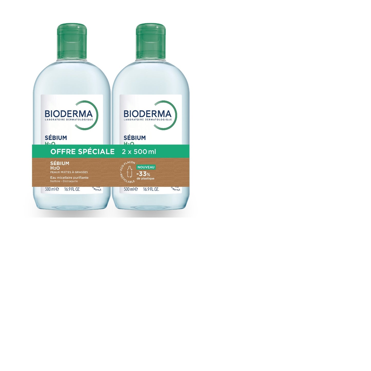 Eau Micellaire Purifiante Sébium H2O - Peaux Mixtes à Grasses BIODERMA