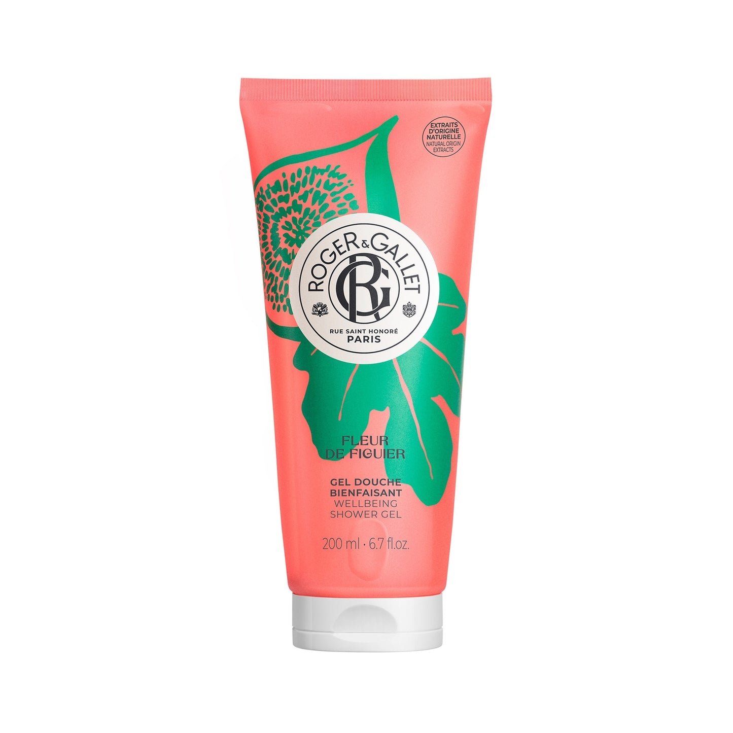 Gel douche Corps Nettoie en Douceur à l'Aloé Vera et à l'Extrait de Gingembre Fleur de Figuier ROGER & GALLET