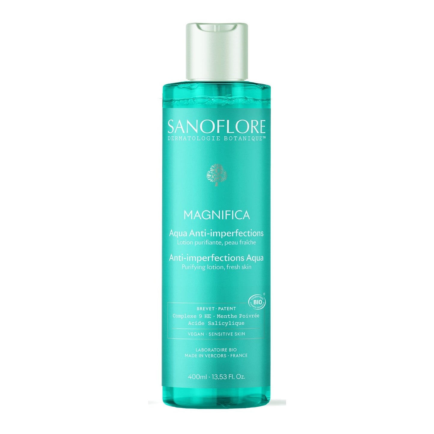 Lotion Aqua Anti-Imperfections Bio SANOFLORE le flacon de 400mL