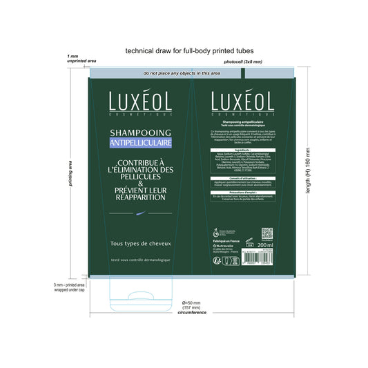 LUXEOL Anti-Dandruff Shampoo for All Hair Types