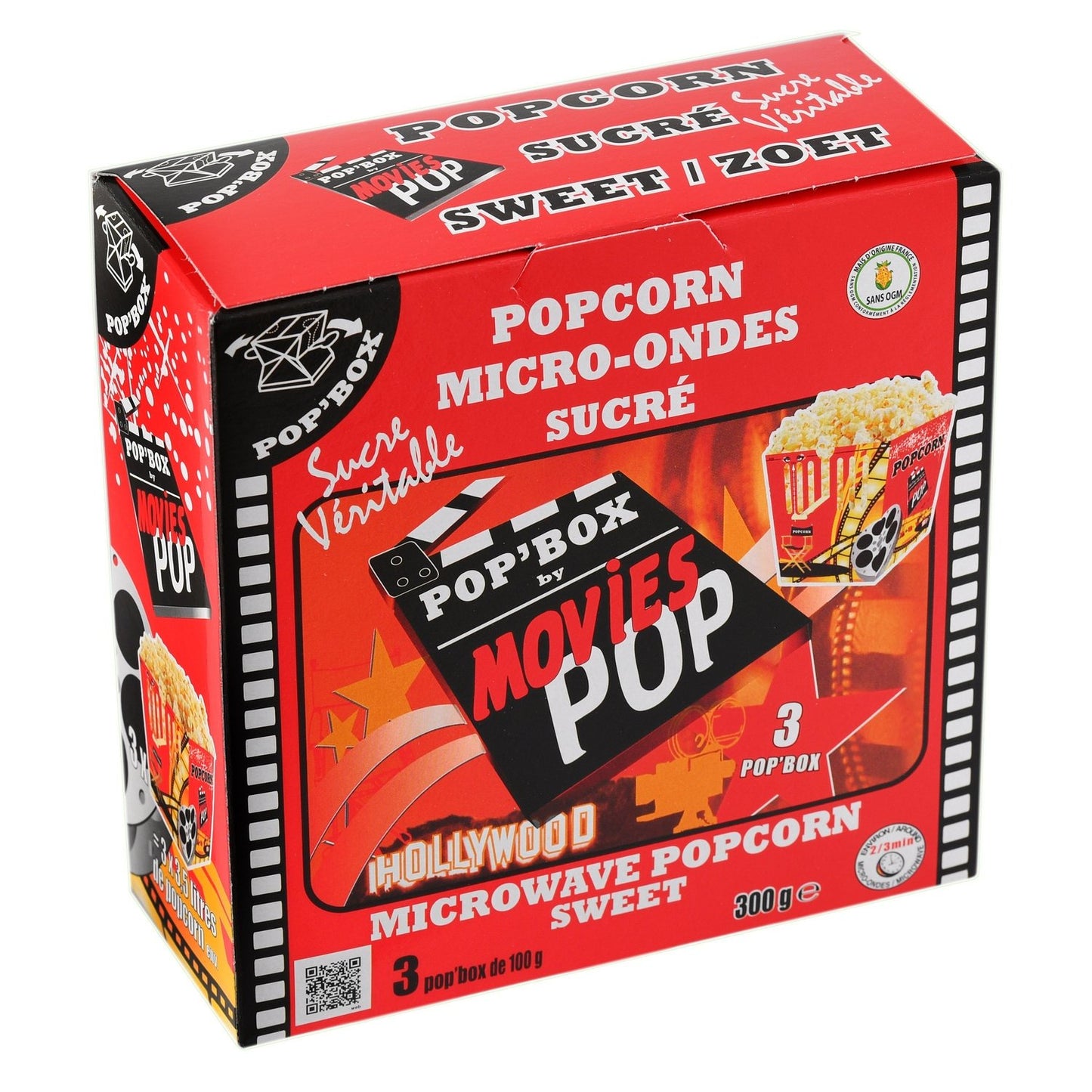 Popcorn Sucréé MOVIES POP le paquet de 300g