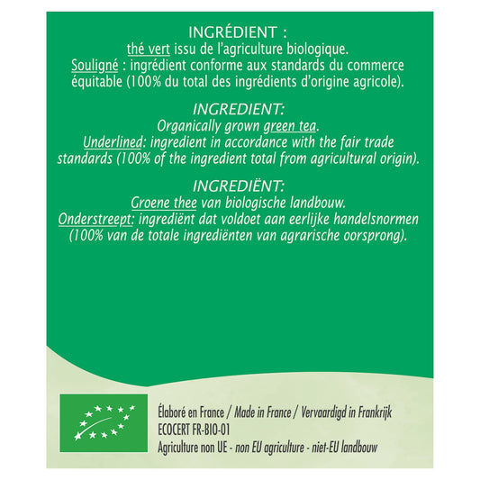 Thé Vert Bio JARDIN BIO ETIC
