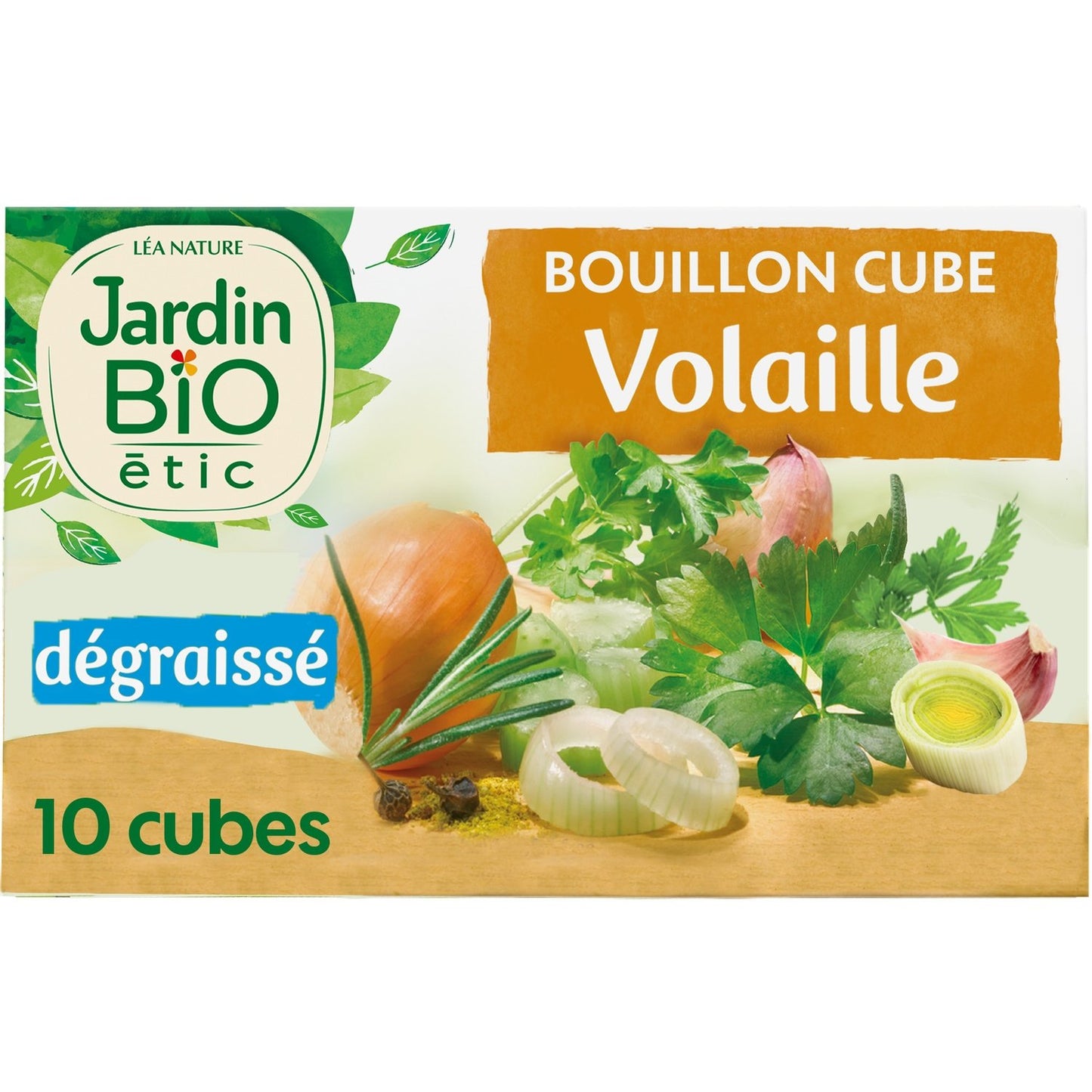 Bouillon Volaille Degraissé Bio JARDIN BIO ETIC la boîte de 10 cubes de 100g