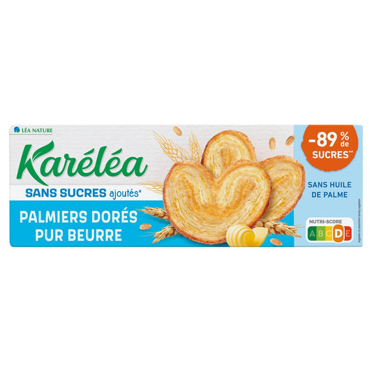Biscuits Palmiers S/sucres KARELEA