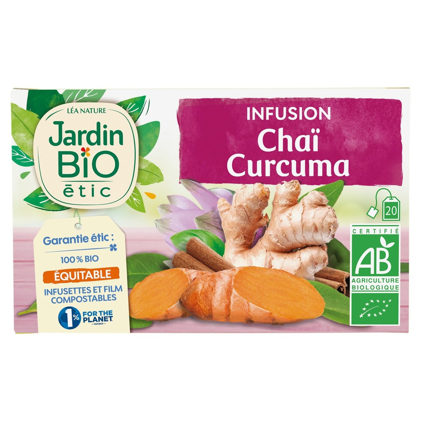 Organic Chai Turmeric Infusion JARDIN ORGANIC ETIC