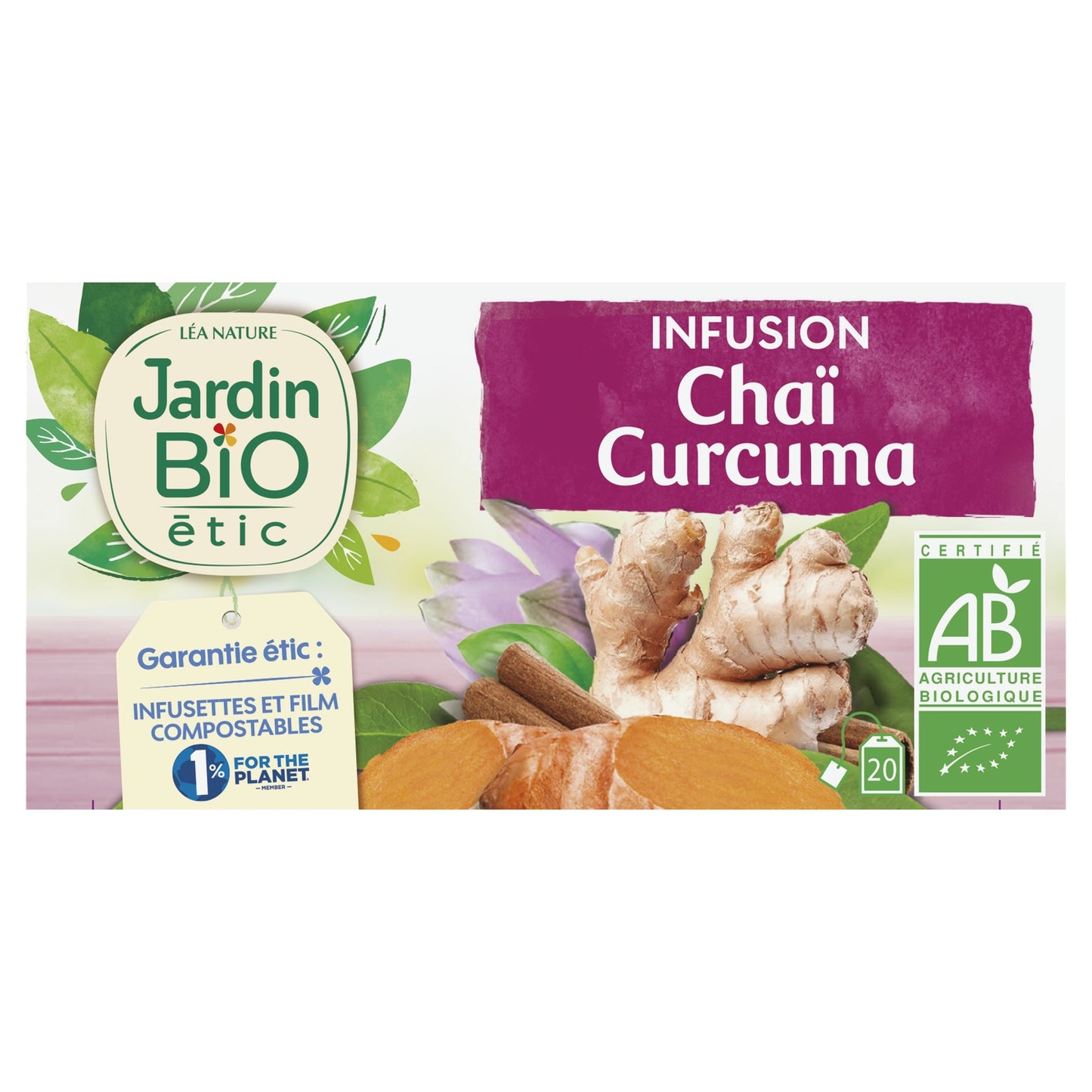 Organic Chai Turmeric Infusion JARDIN ORGANIC ETIC
